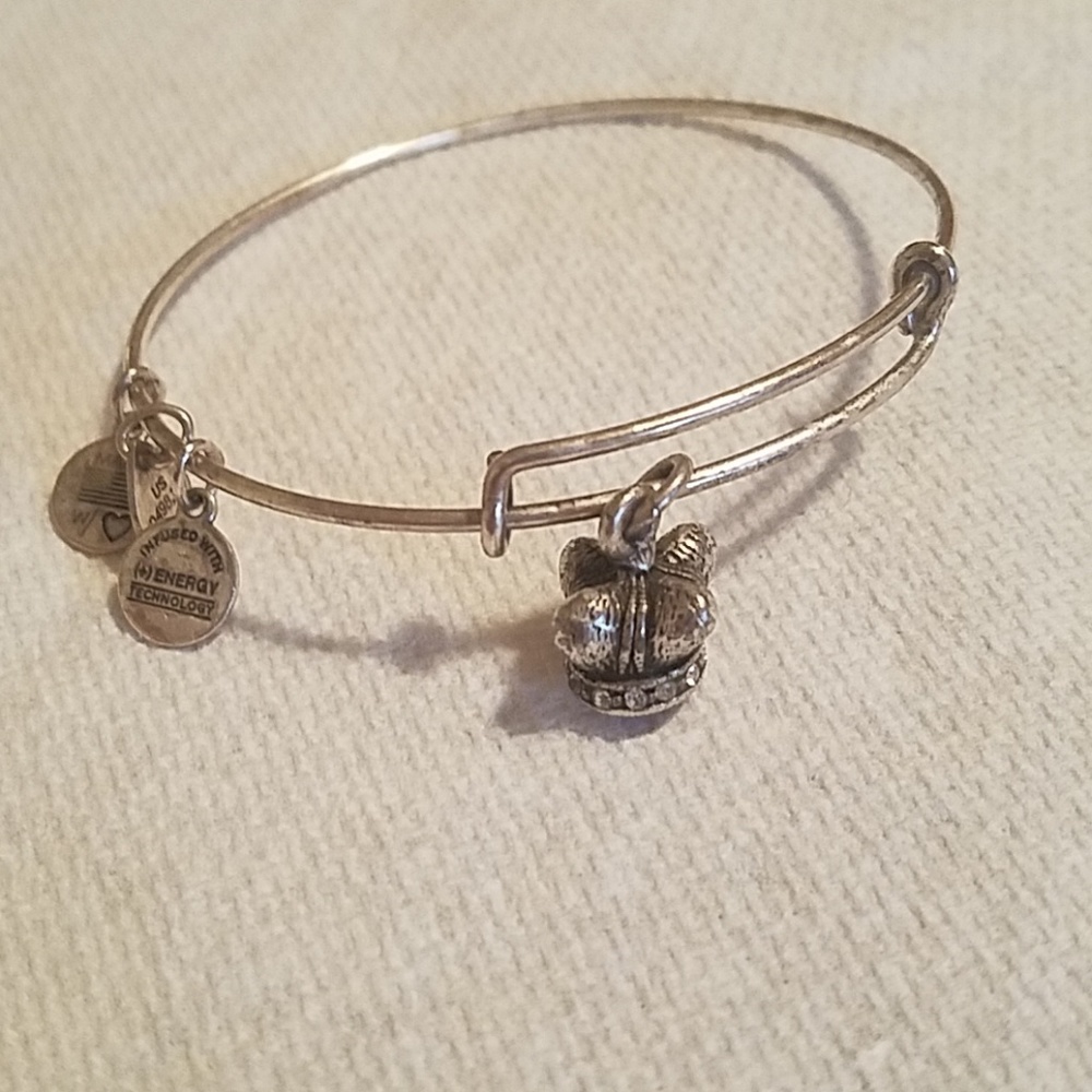 Alex and Ani Silver Kings Crown Bracelet